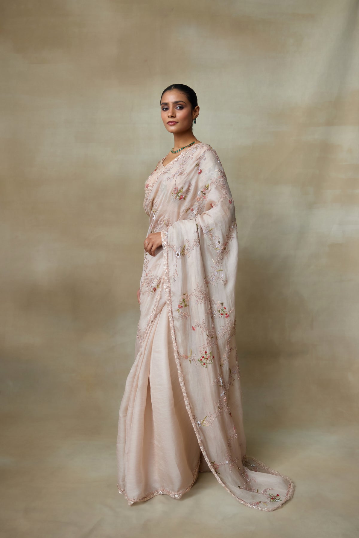 Blush Saree