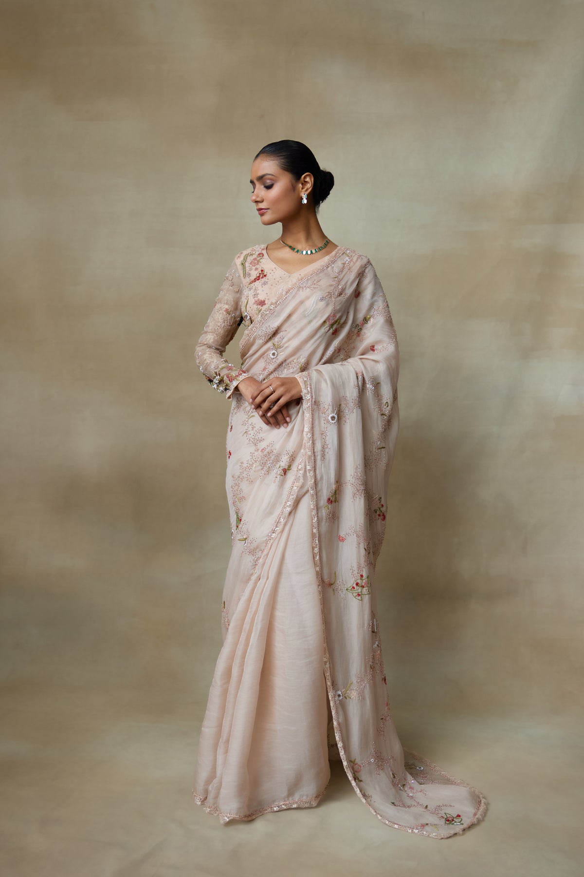 Blush Saree