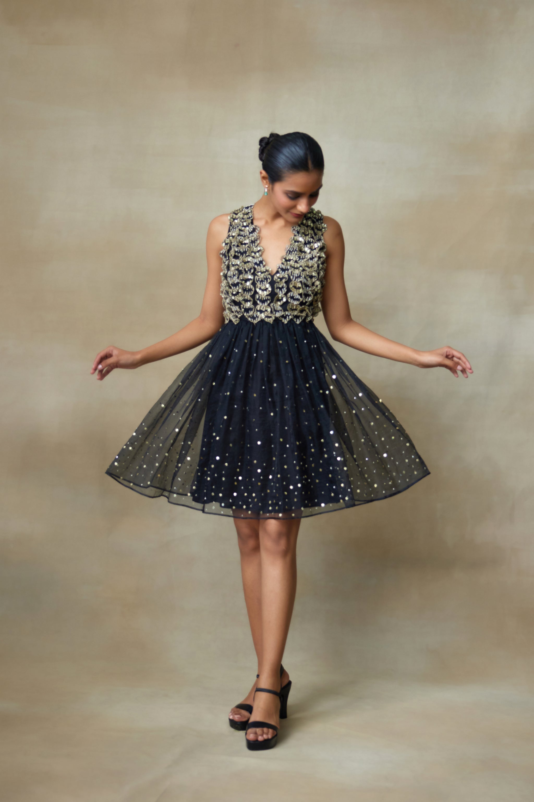 galaxy dress Cupcake by Chotronette making every piece completely unique Navy Blue Galaxy Theme Formal