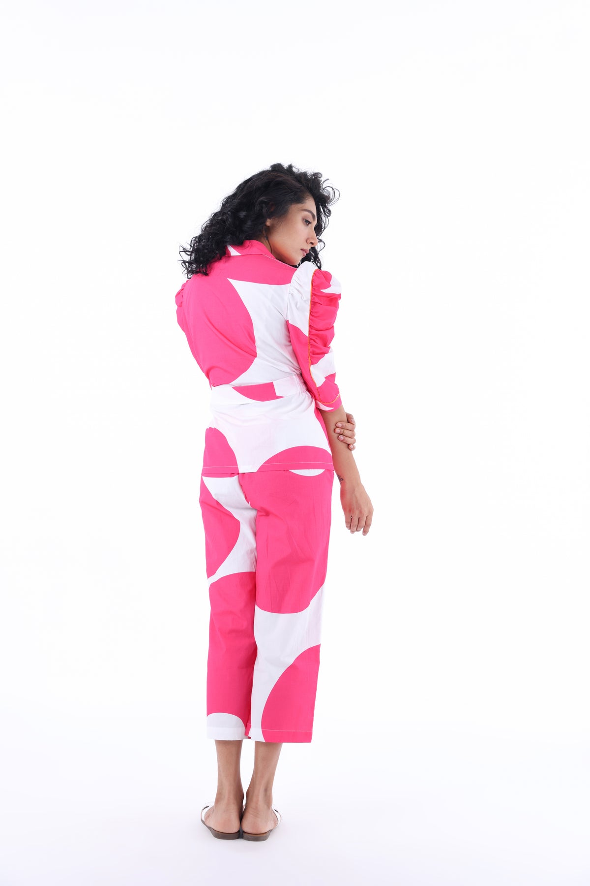 Pink Petnuia Elastic Tie-up Shirt