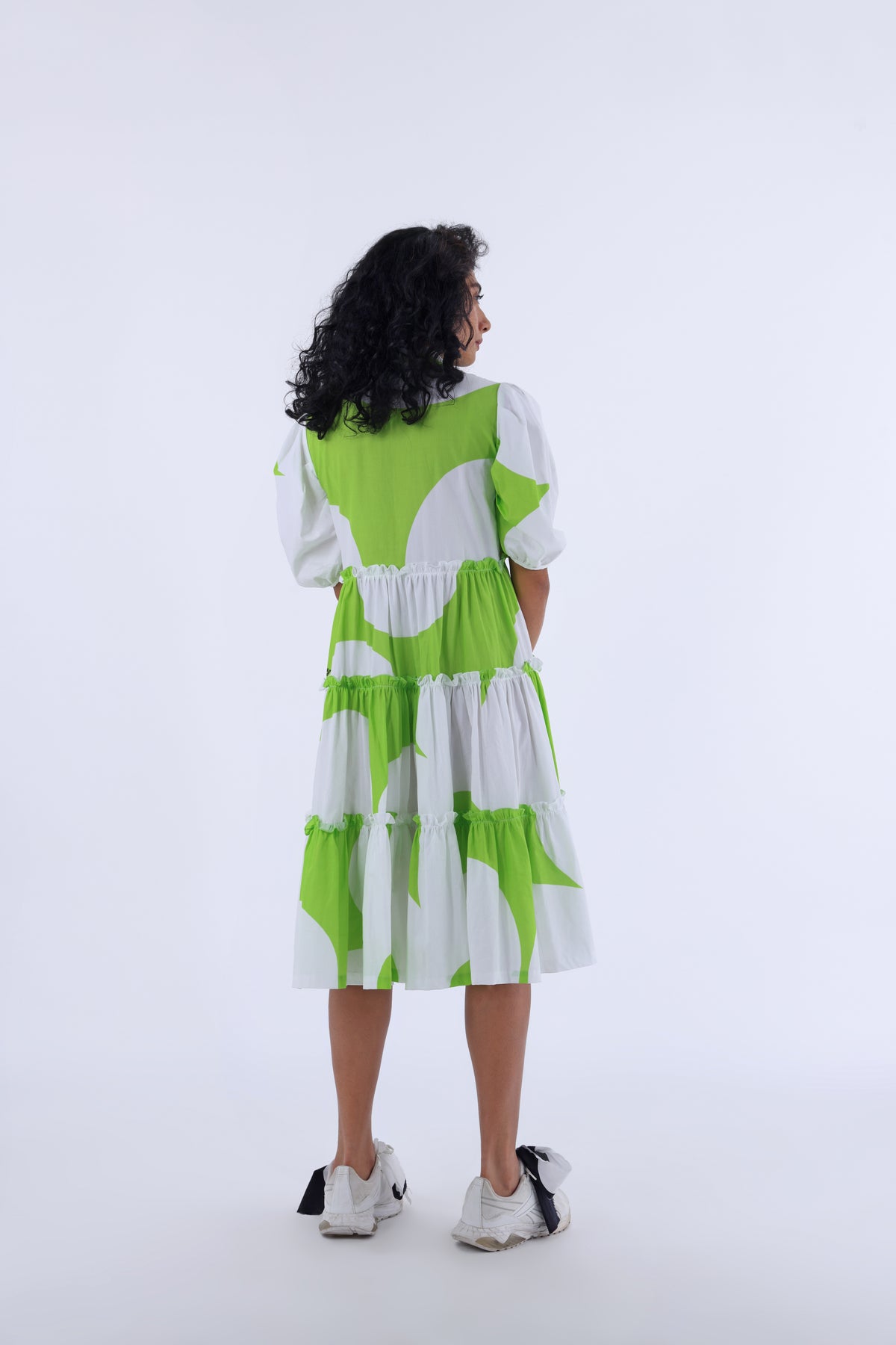 Green Petnuia Frill Dress