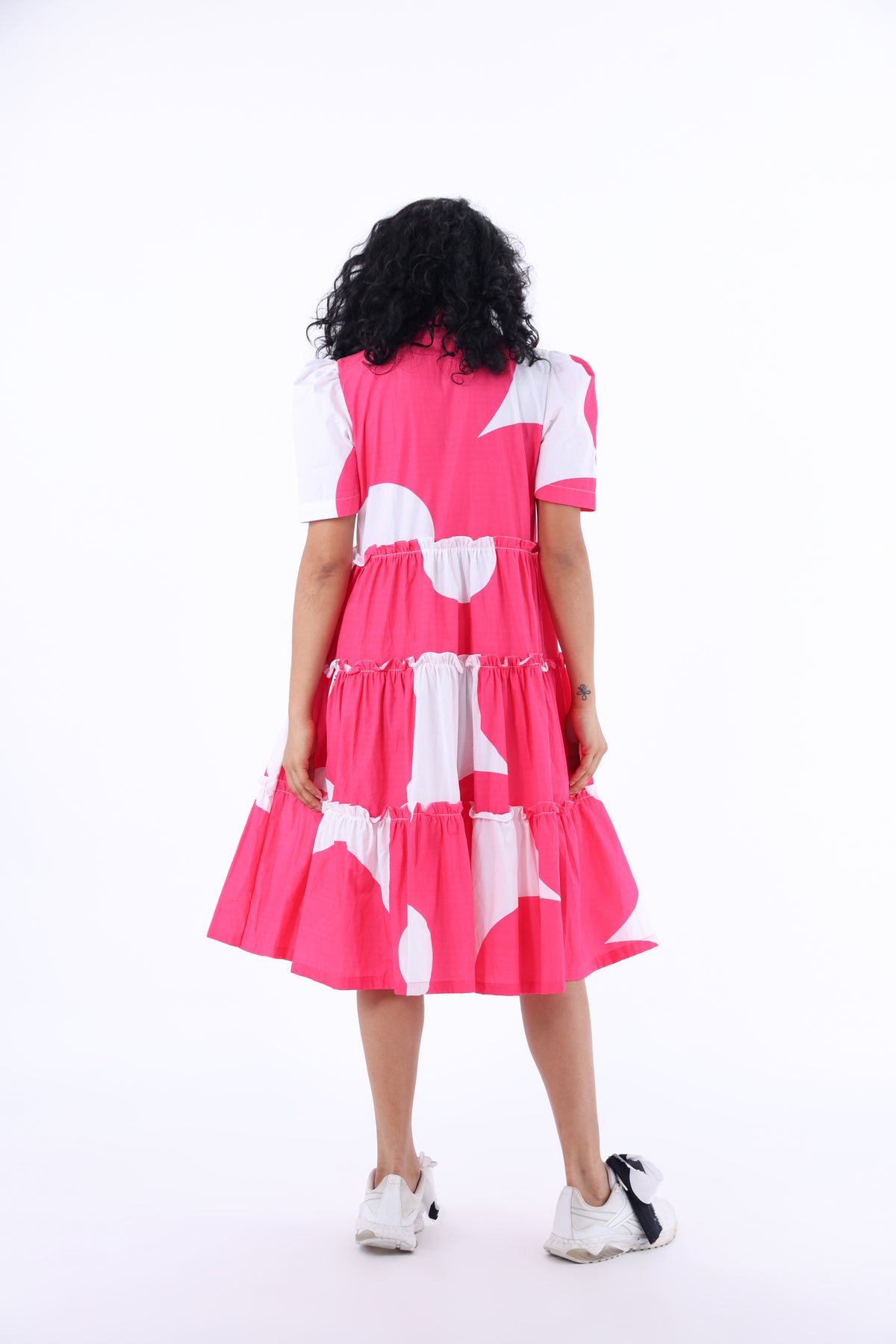 Pink Petunia Frill Dress