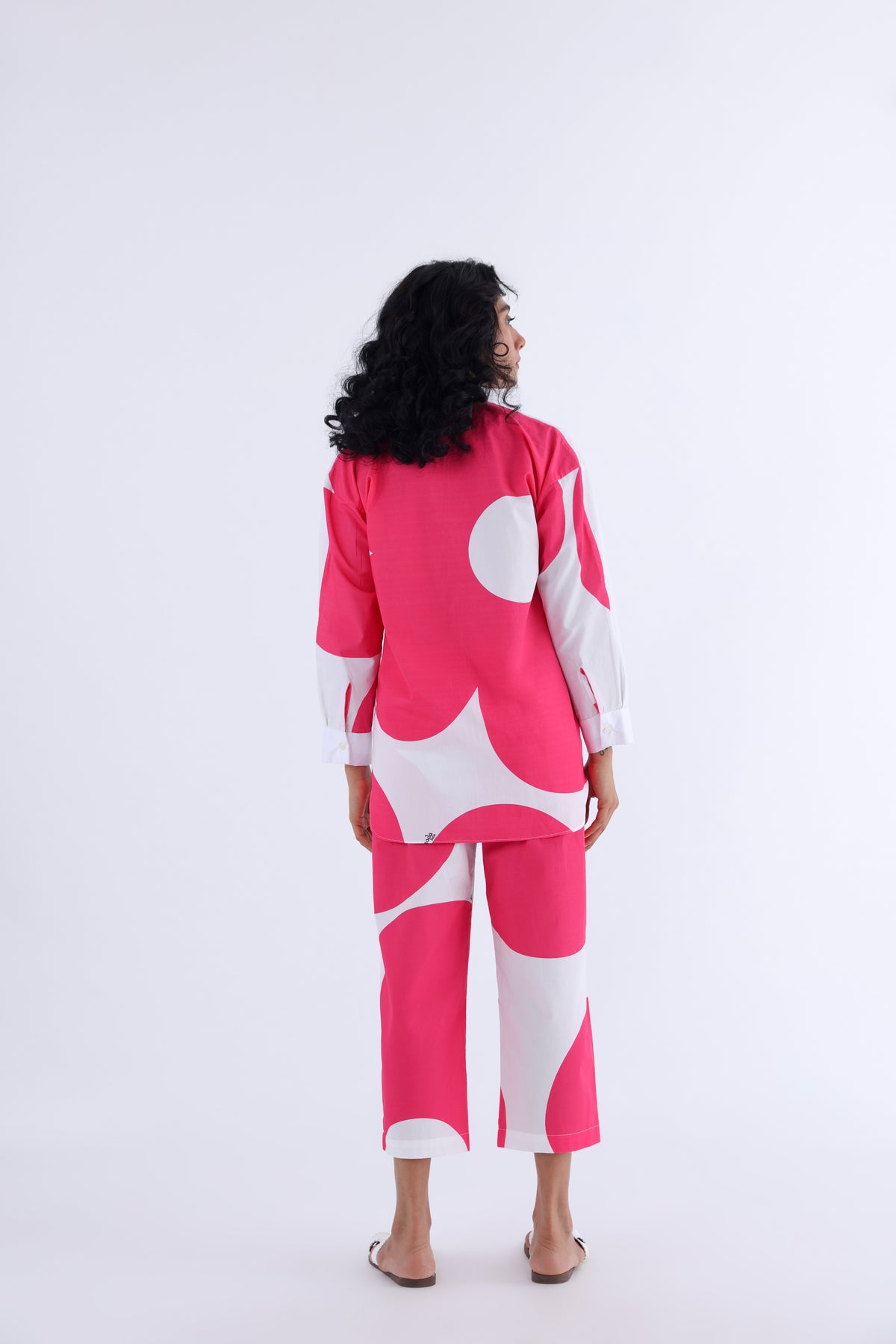 Pink Petnuia Half And Half Shirt