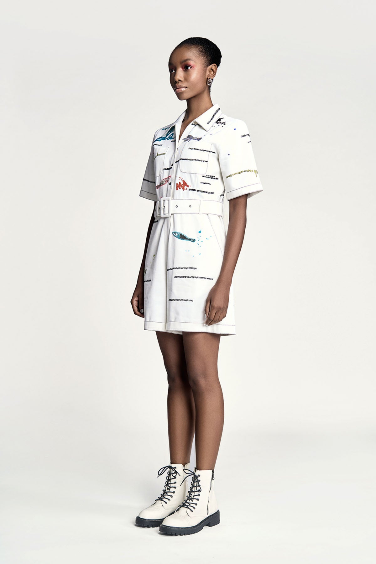 Fish And Prawn Playsuit