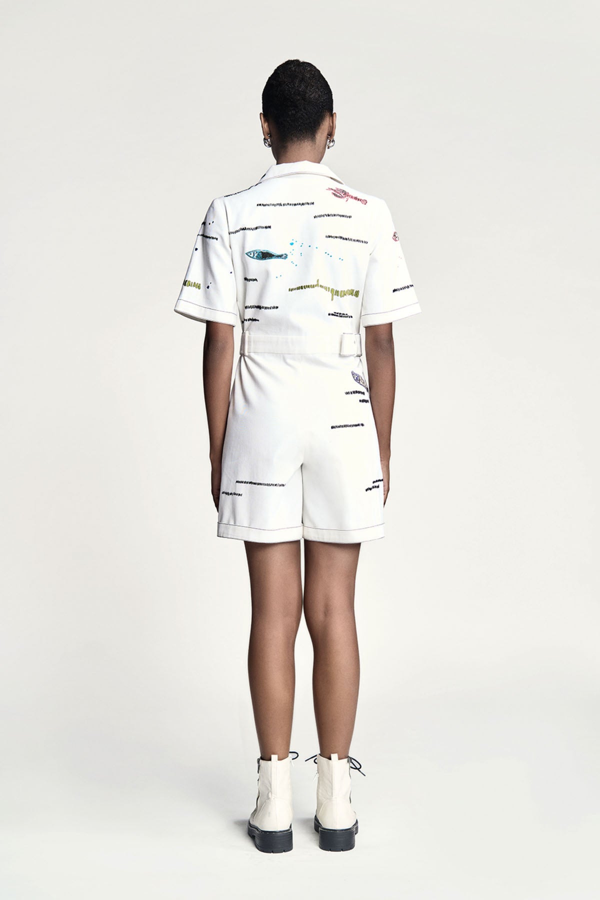 Fish And Prawn Playsuit