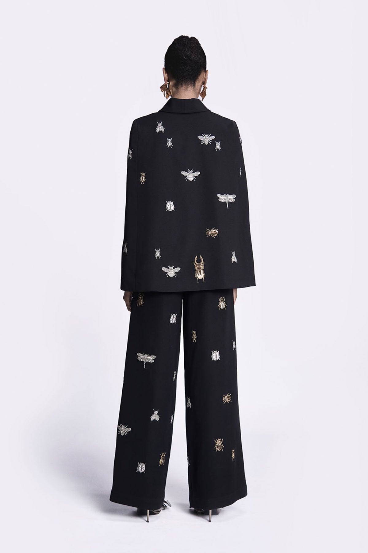 Insect Cape With Flared Pants