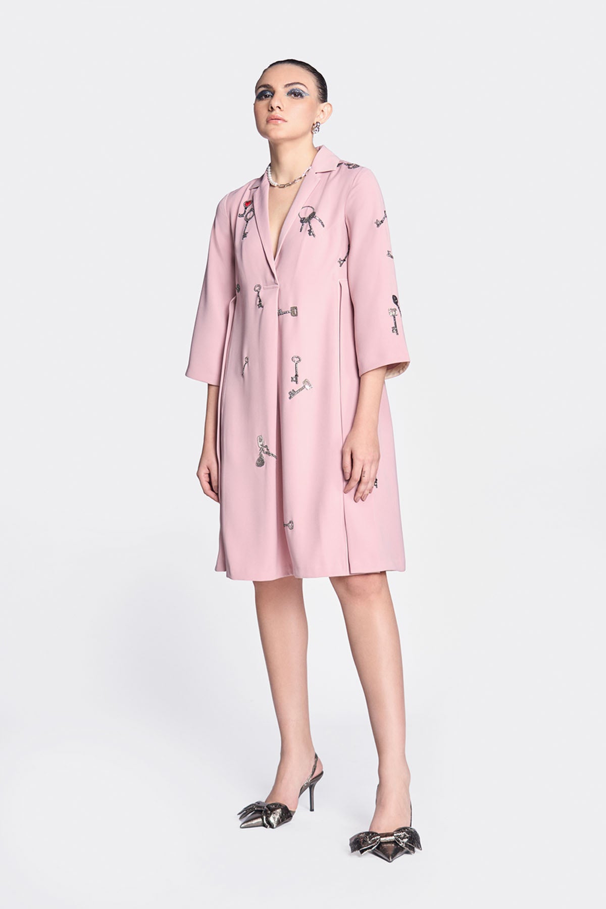 Precious Keys Panelled Waist Dress