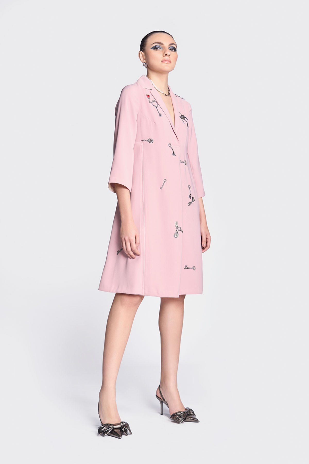 Precious Keys Panelled Waist Dress