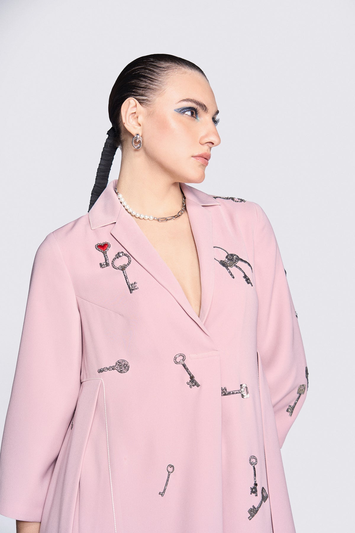Precious Keys Panelled Waist Dress