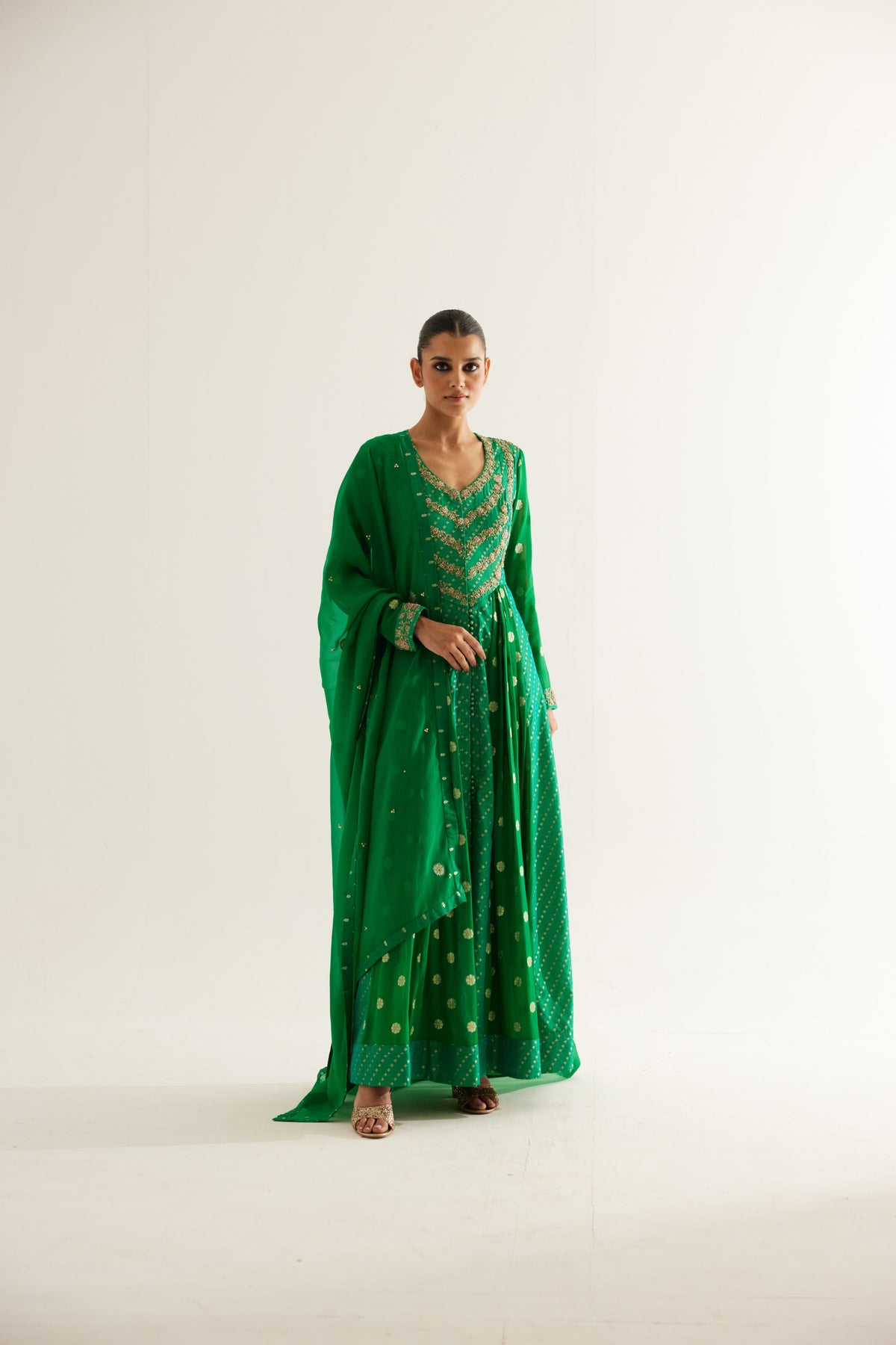 Zardozi  Anarkali Set