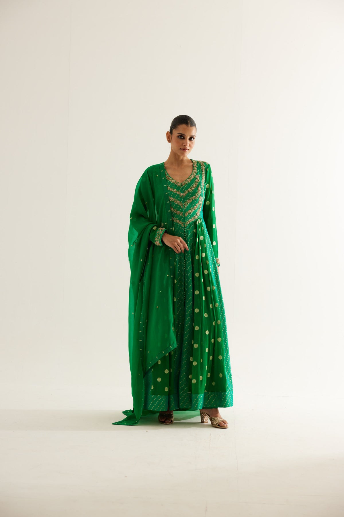 Zardozi  Anarkali Set