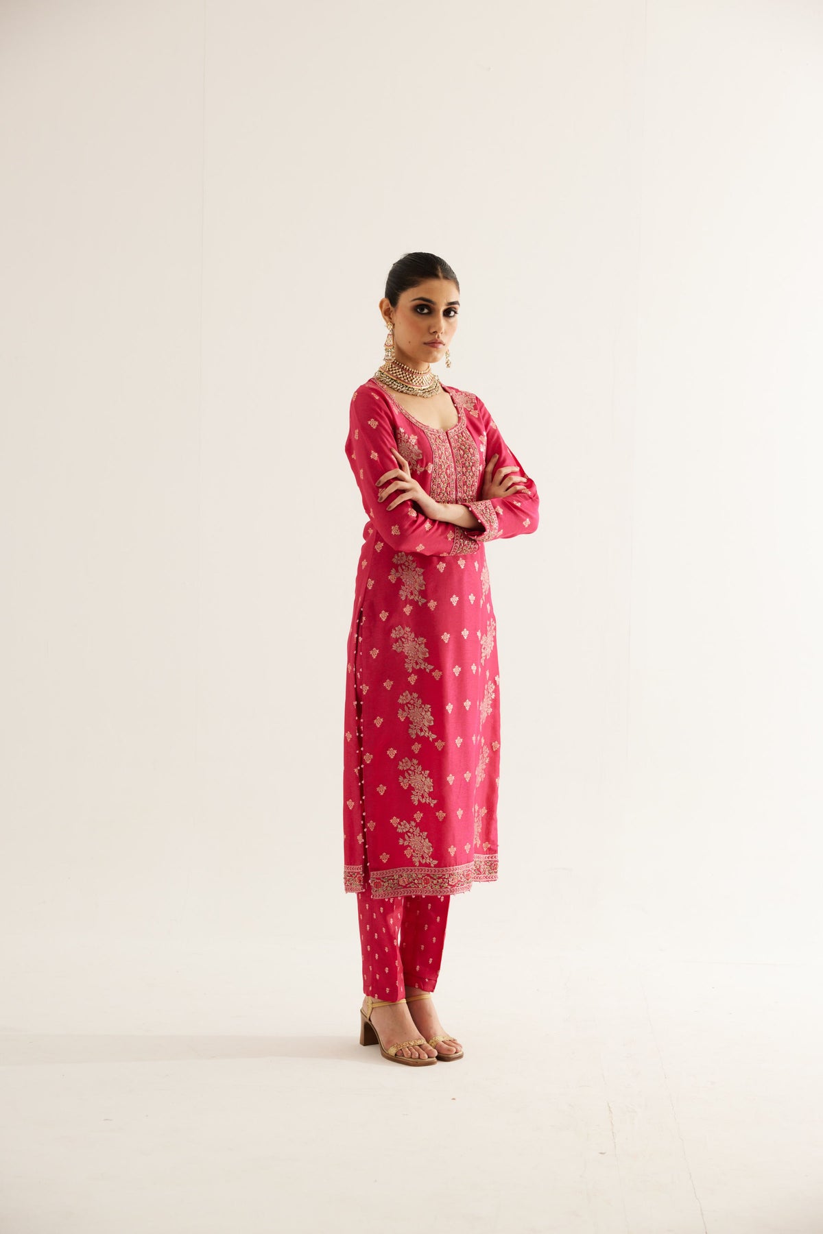 Fuchsia Kurta Set