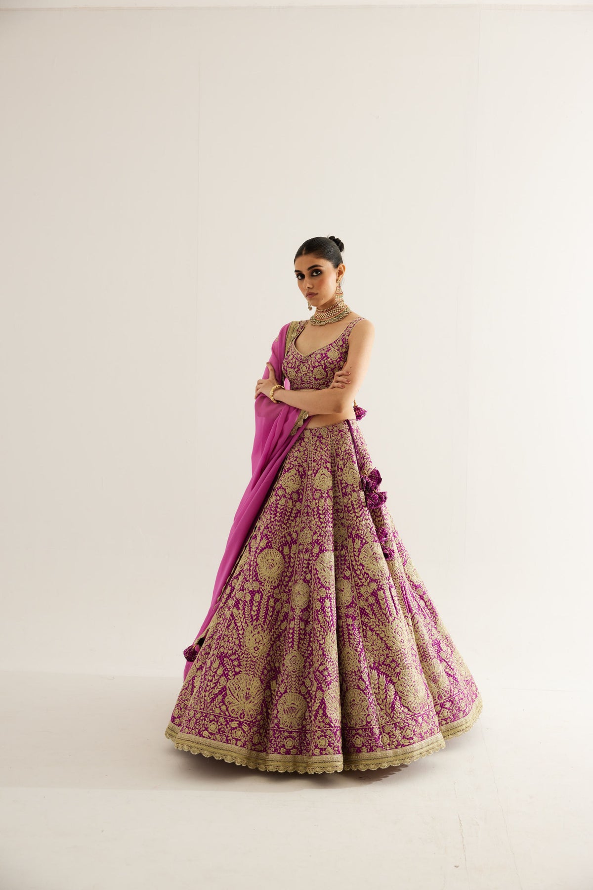 Grape Wine Lehenga Set