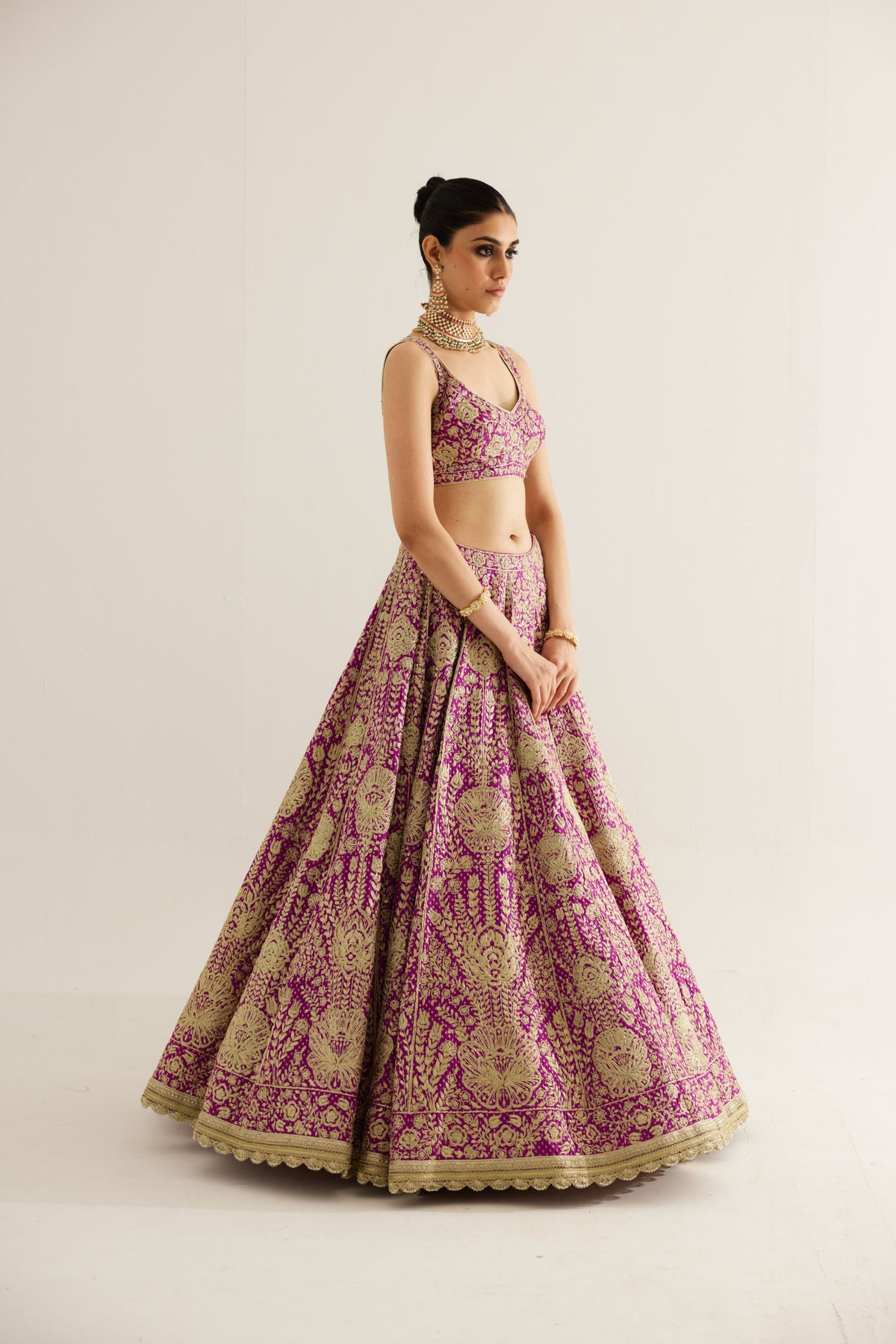 Grape Wine Lehenga Set