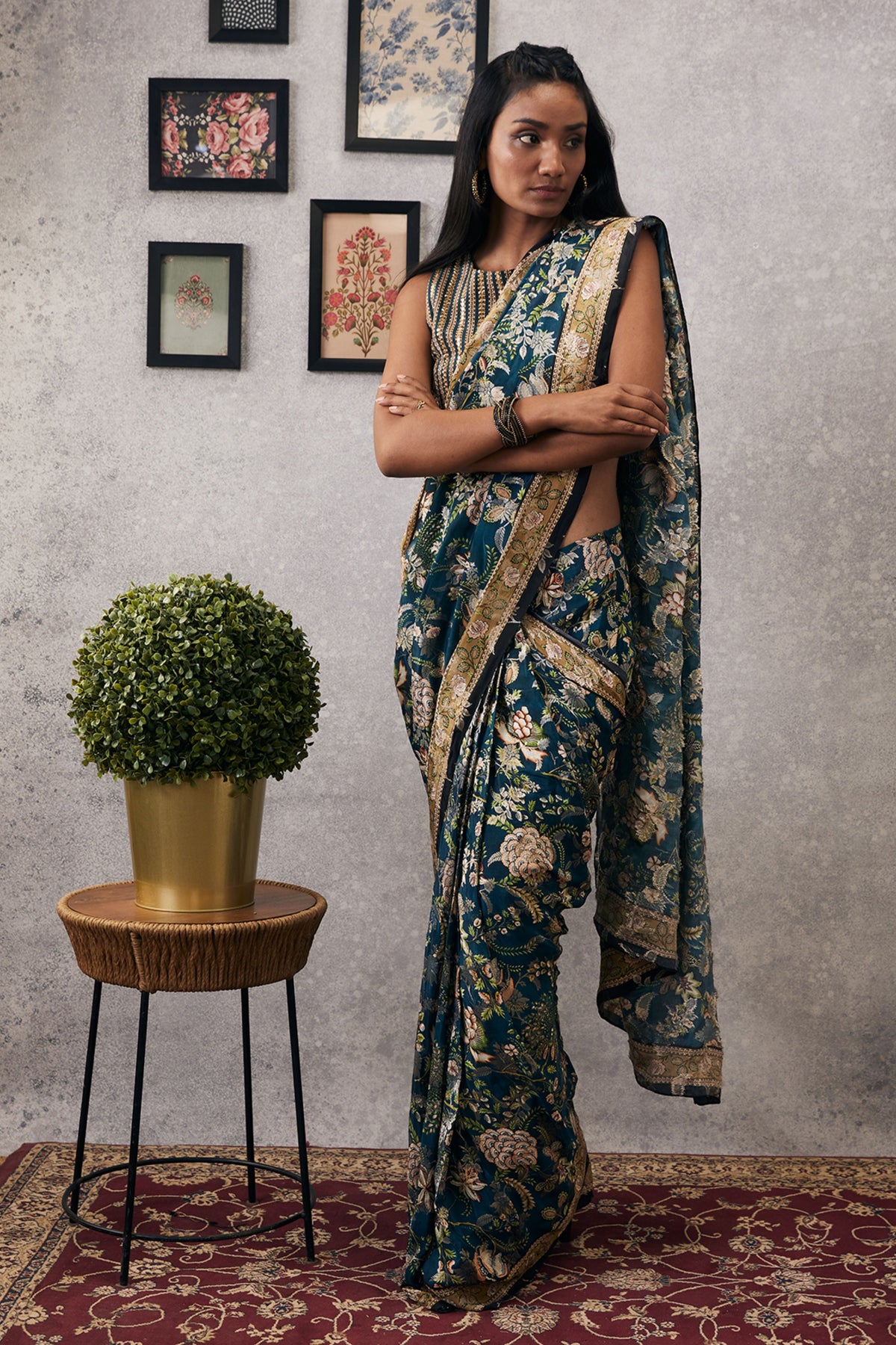 Mehr Pre-draped Saree