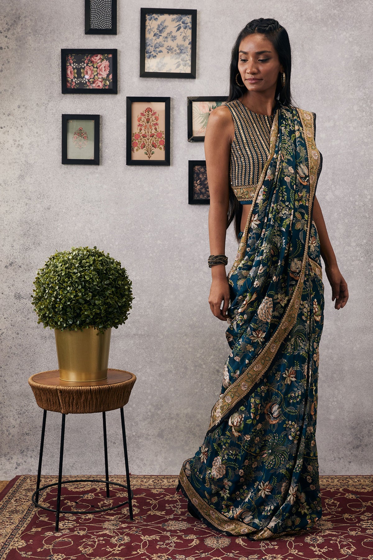 Mehr Pre-draped Saree