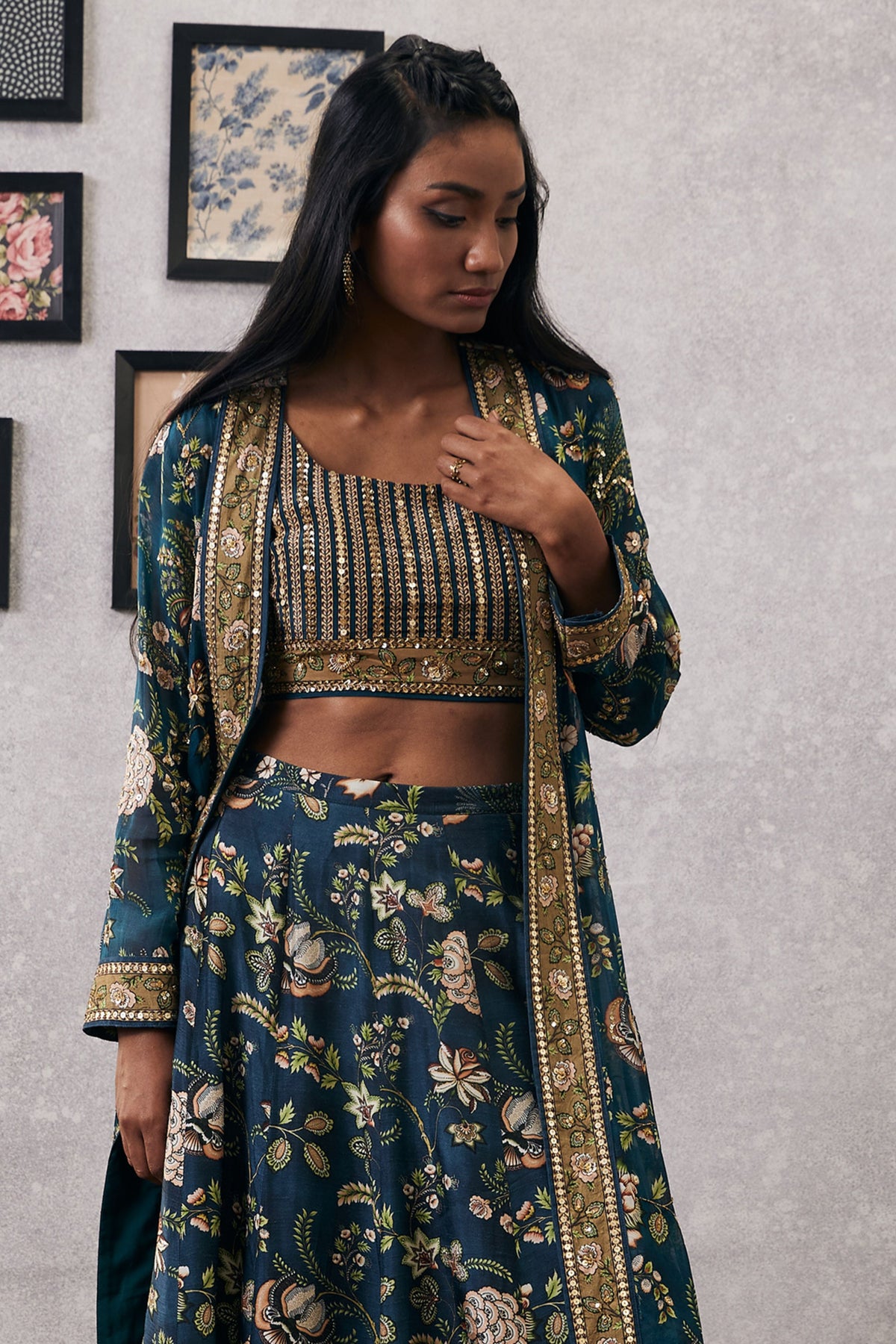 Mehr Lehenga Set With Jacket