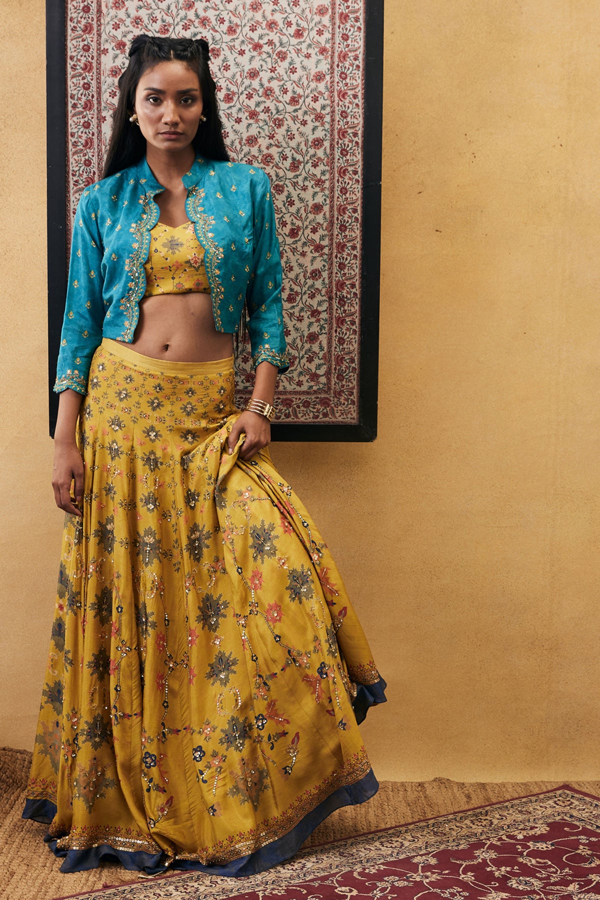 Zahra Lehenga Set With Jacket