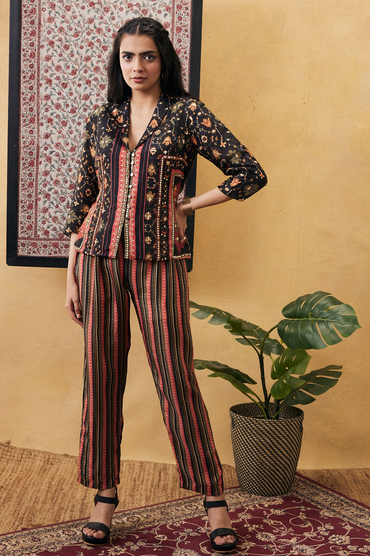 Zahra Embroidered Co-ord Set
