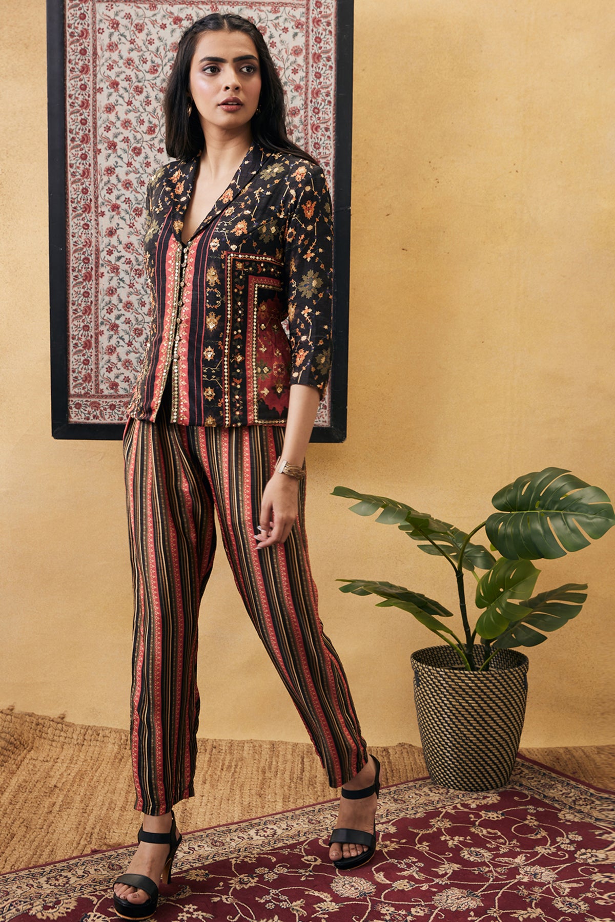 Zahra Embroidered Co-ord Set