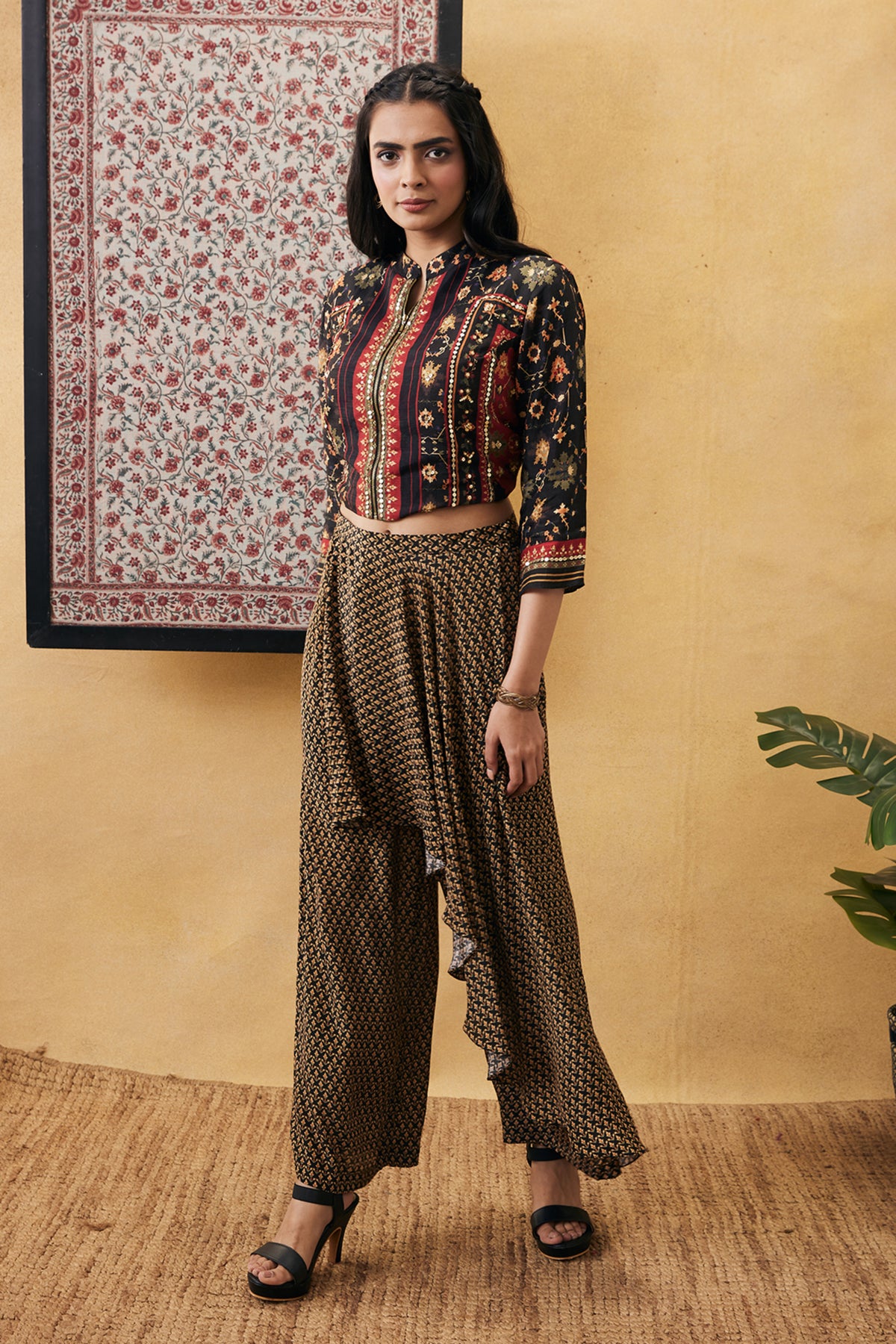 Zahra Top With Drape Pants