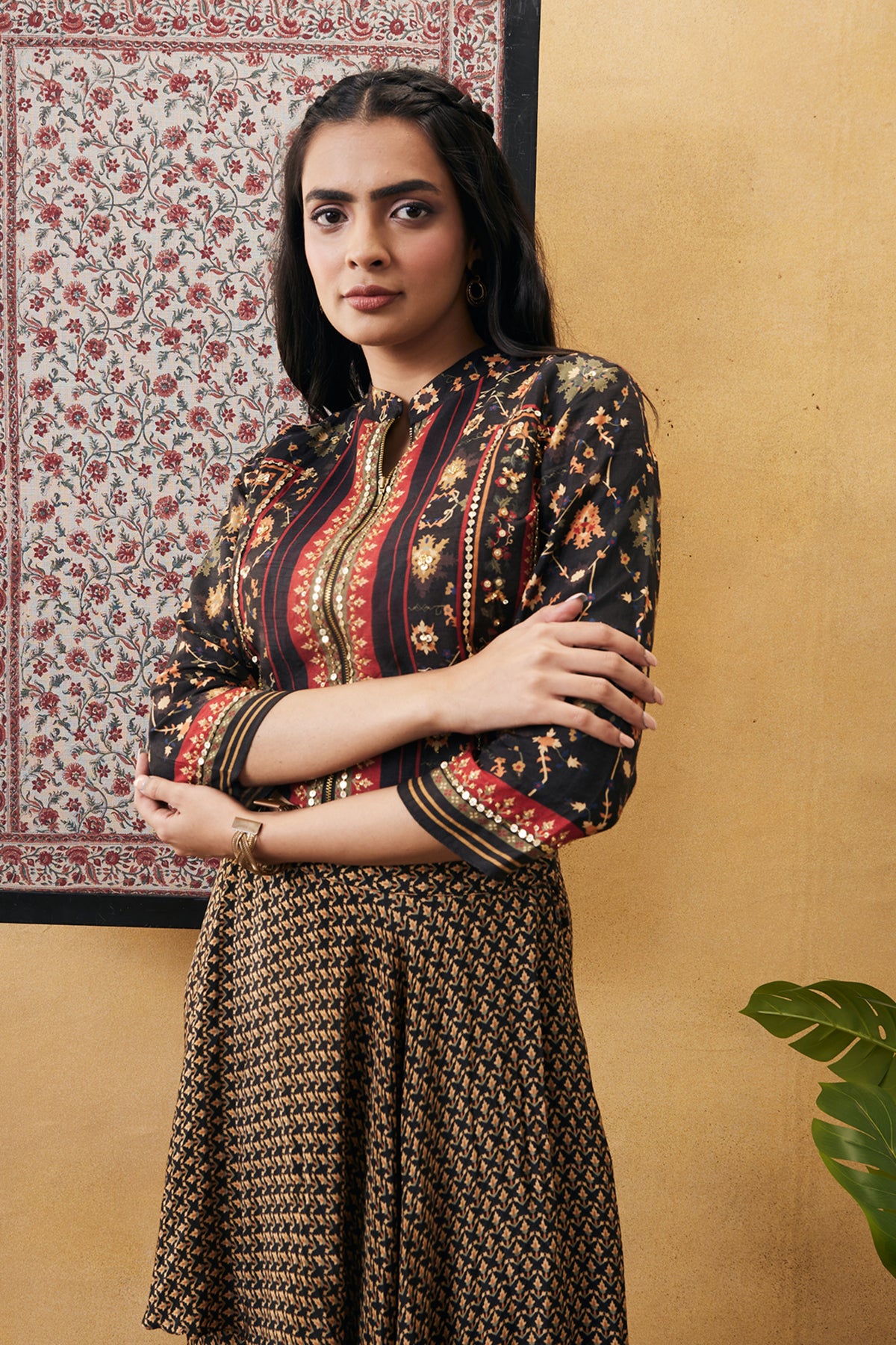 Zahra Top With Drape Pants