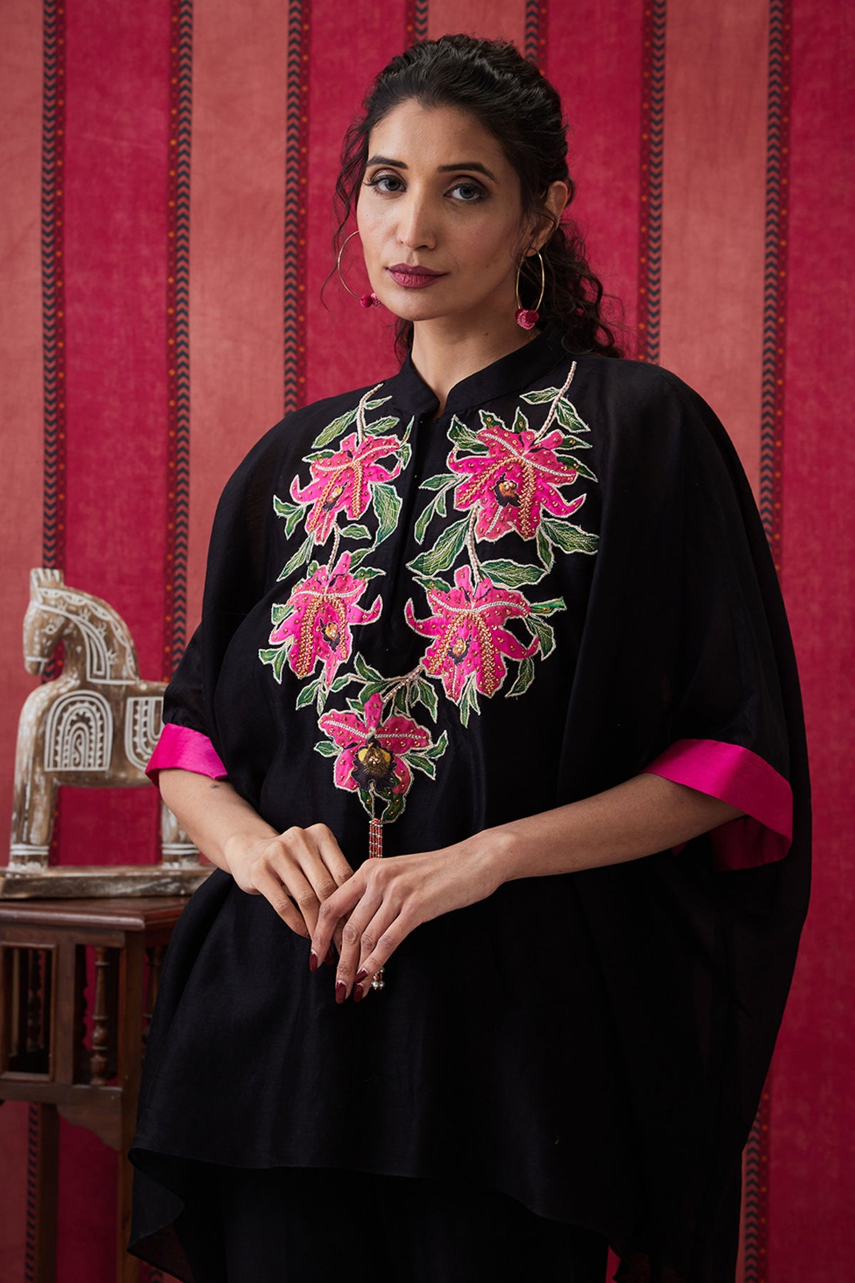 Mehr Applique Kimono Top With Pants
