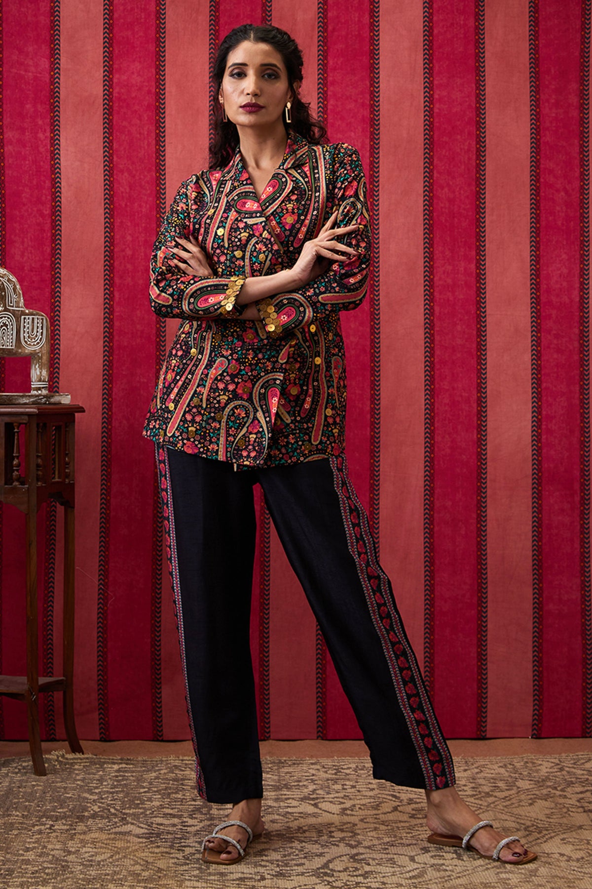Qala Embellished Blazer Co-ord Set