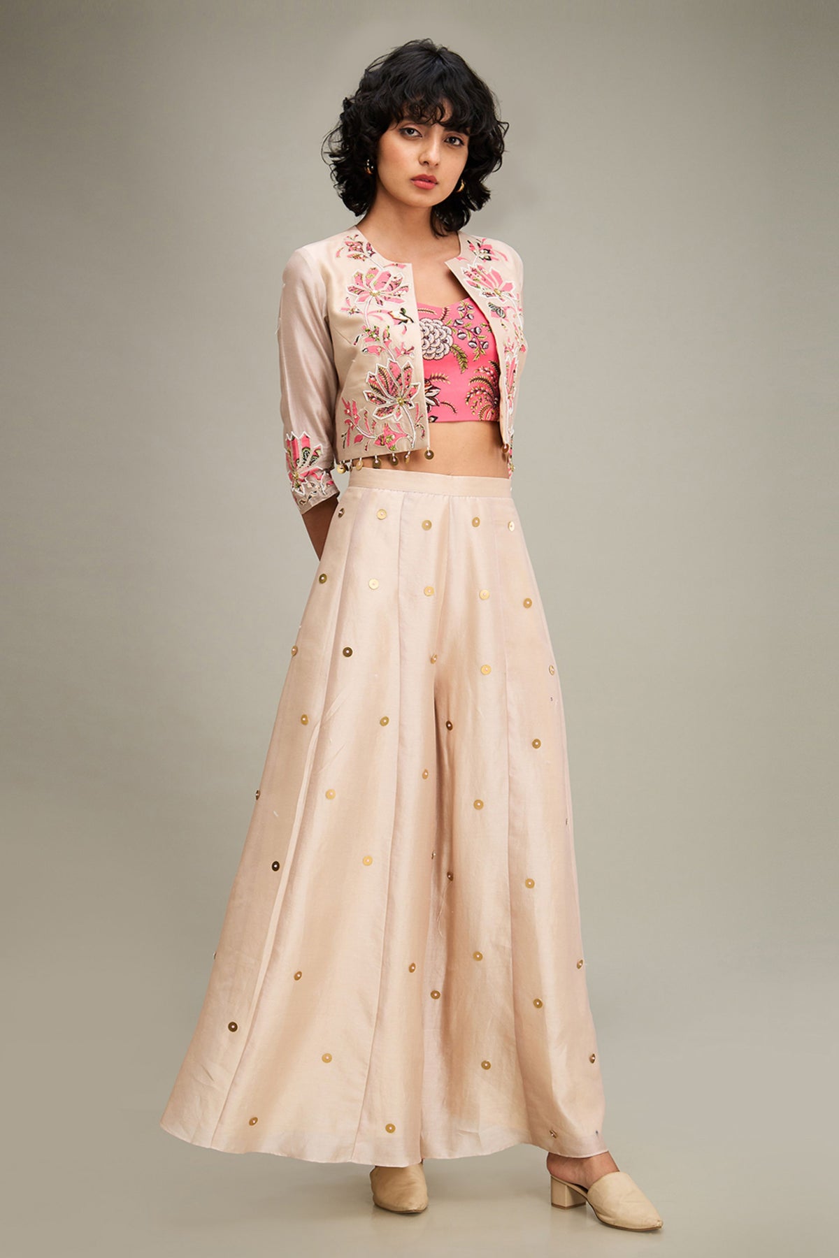 Mehr Applique Palazzo Set