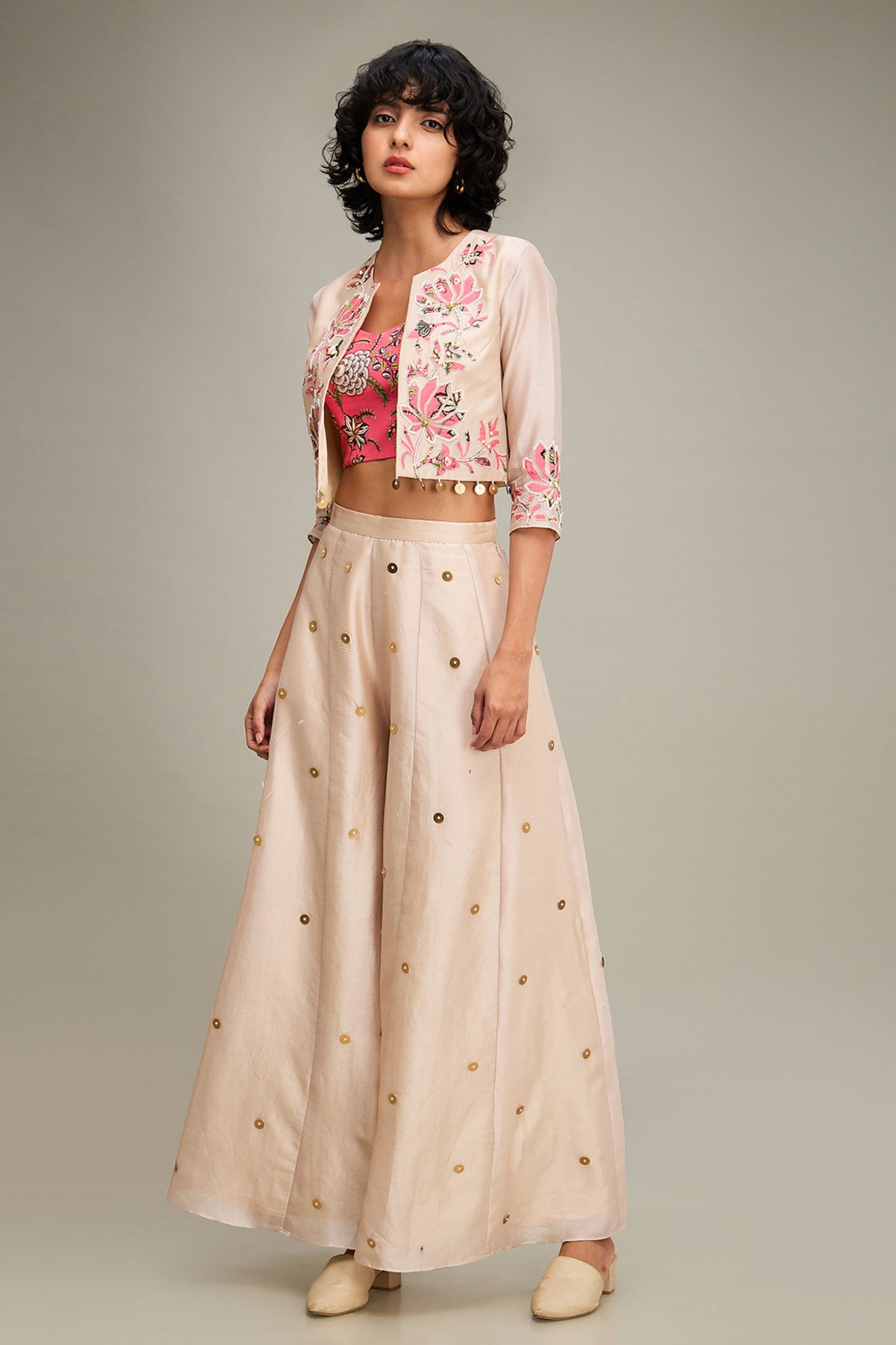 Mehr Applique Palazzo Set