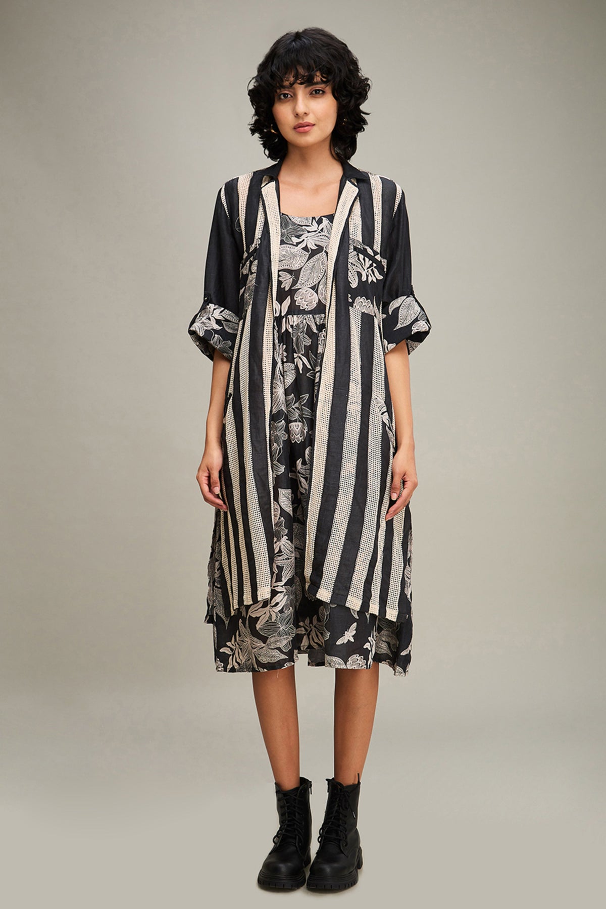 Ahyana Printed Long Dress