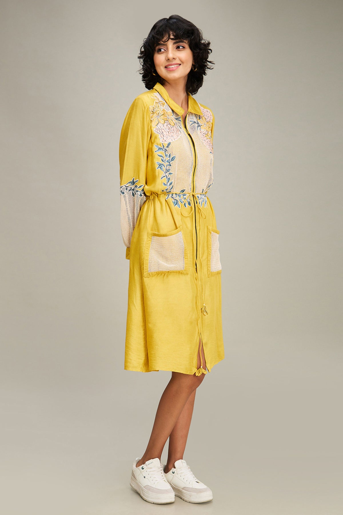 Zinnia Applique Long Dress