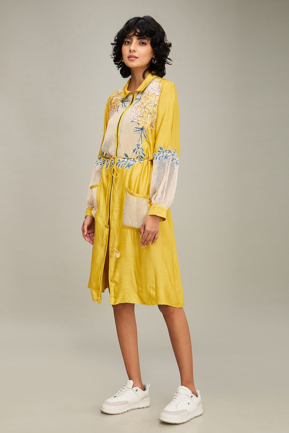 Zinnia Applique Long Dress