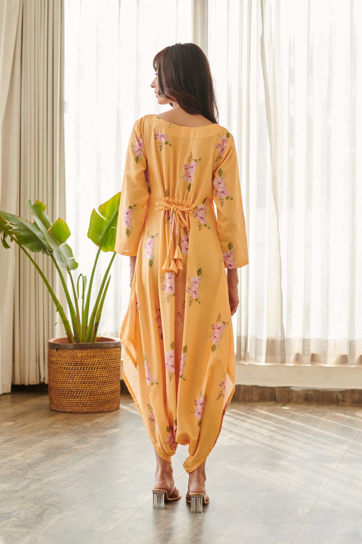 Jasmine Yellow Dhoti Jumpsuit