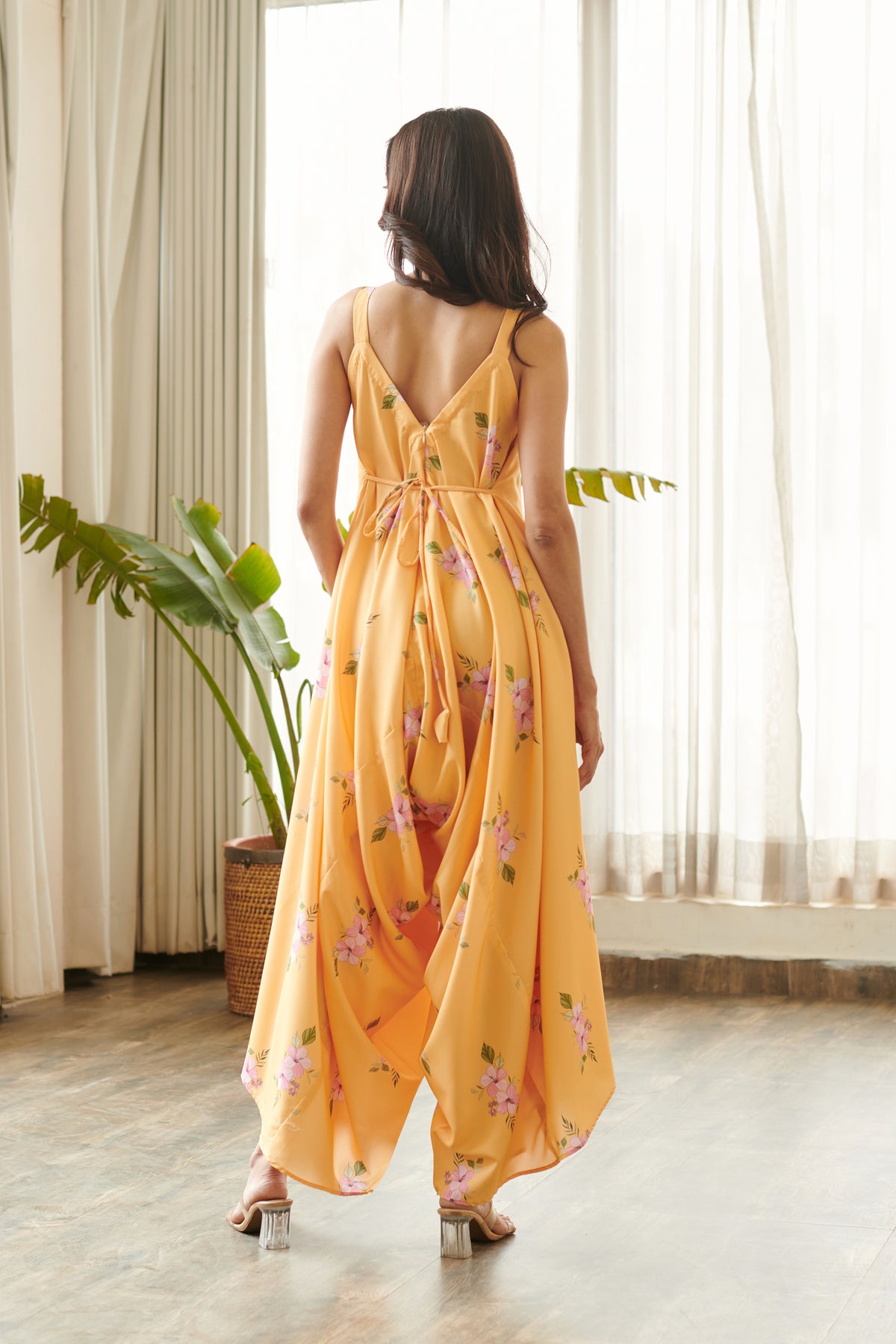 Jasmine Yellow Palazzo Jumpsuit