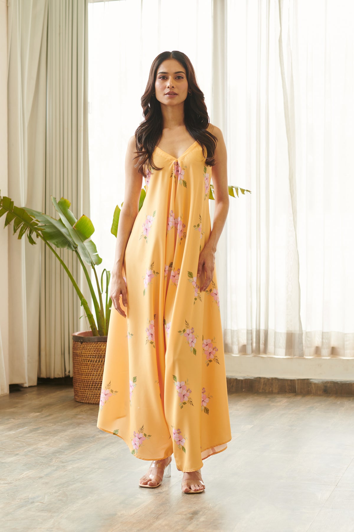 Jasmine Yellow Palazzo Jumpsuit