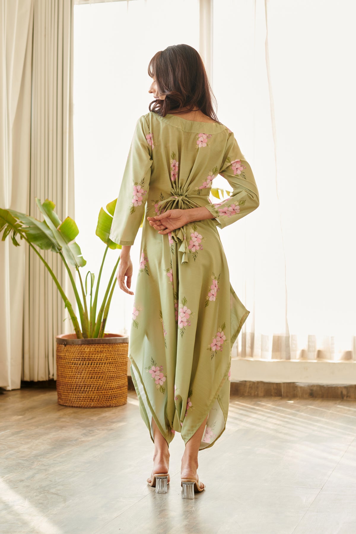 Pickle Green Dhoti Jumpsuit