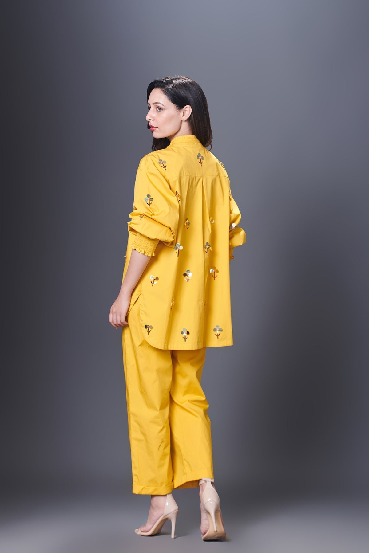 Yellow Shirt Co-ord Set