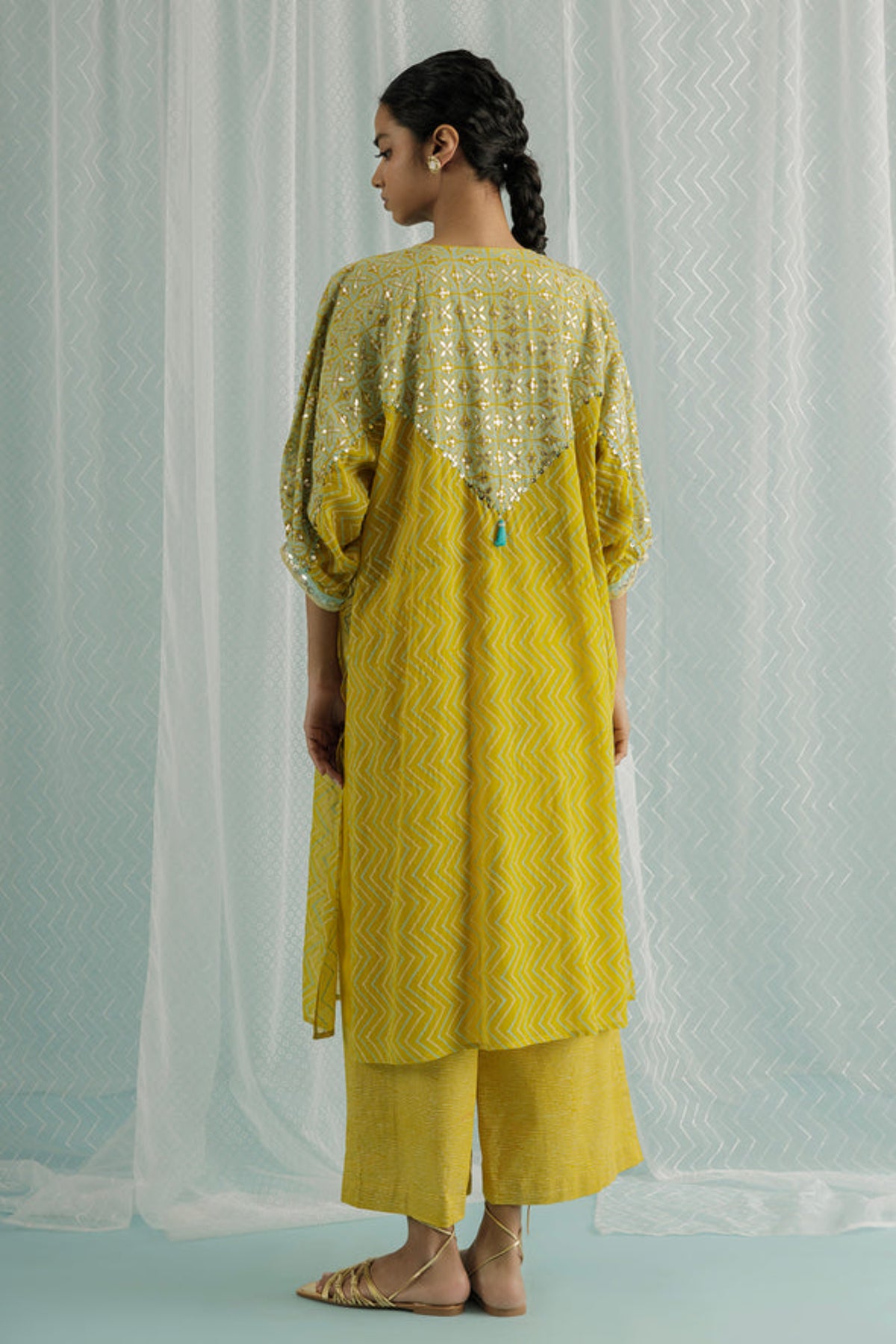 Canary Choga Kurta Set