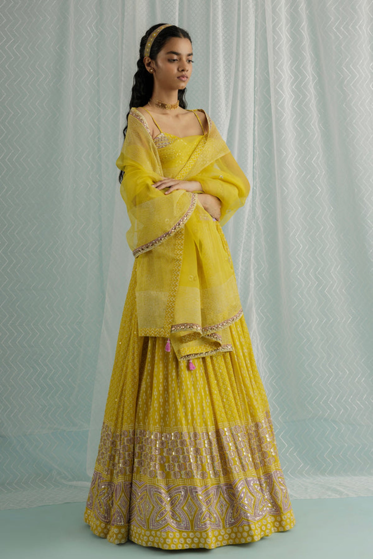 Canary Aria Lehenga Set