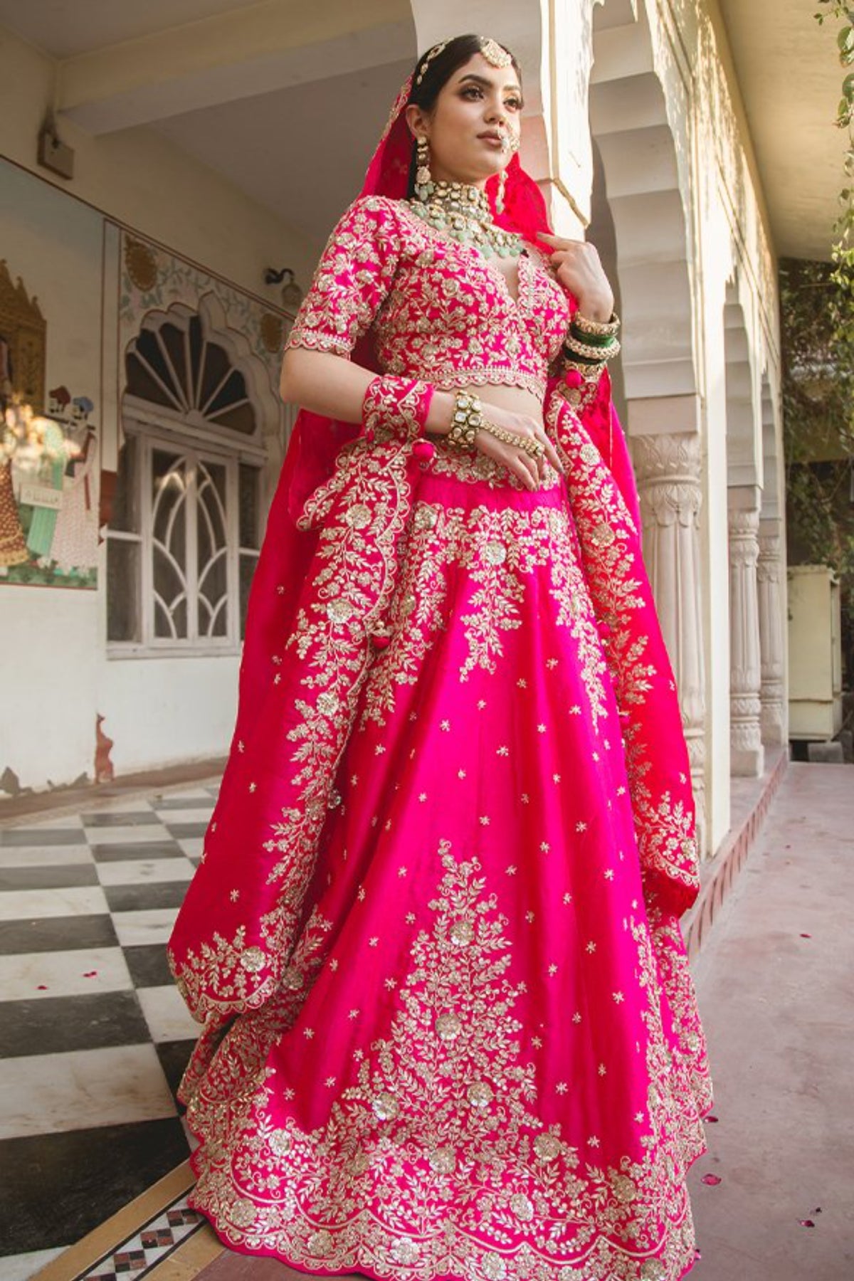 Strawberry Pink Marori Work Ehenga Set