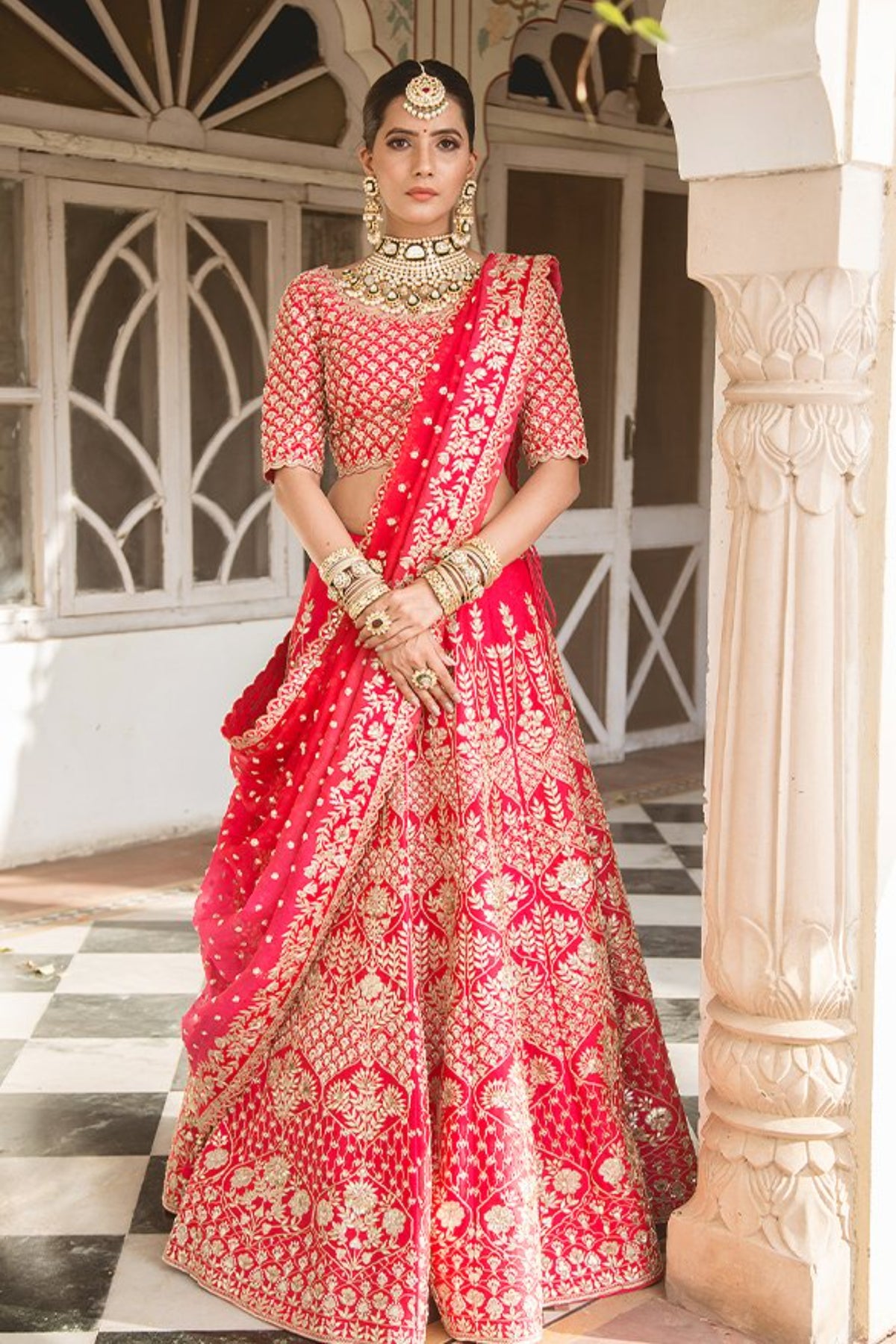 Red Lehenga Set