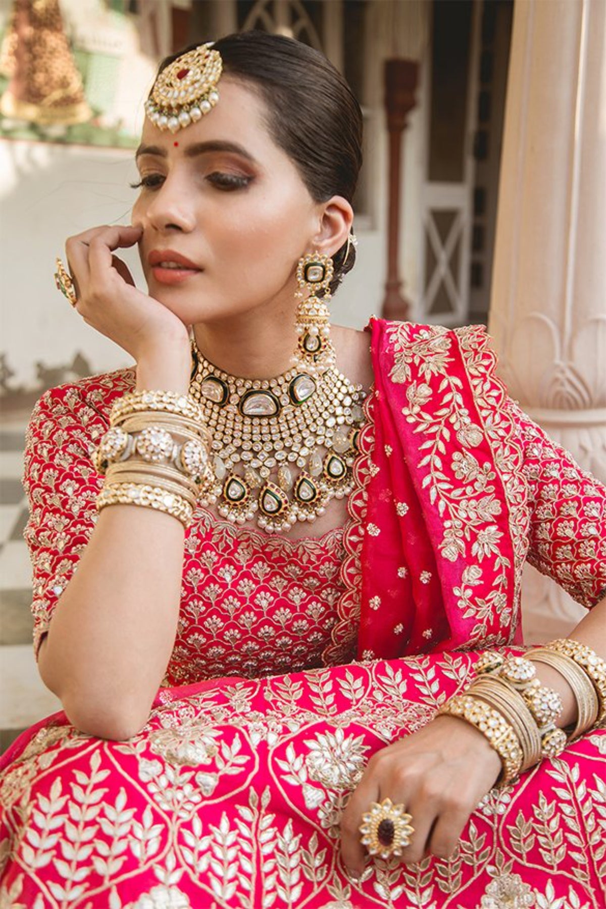 Red Lehenga Set