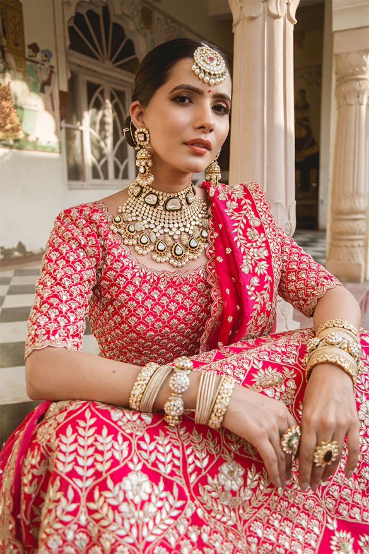 Red Lehenga Set
