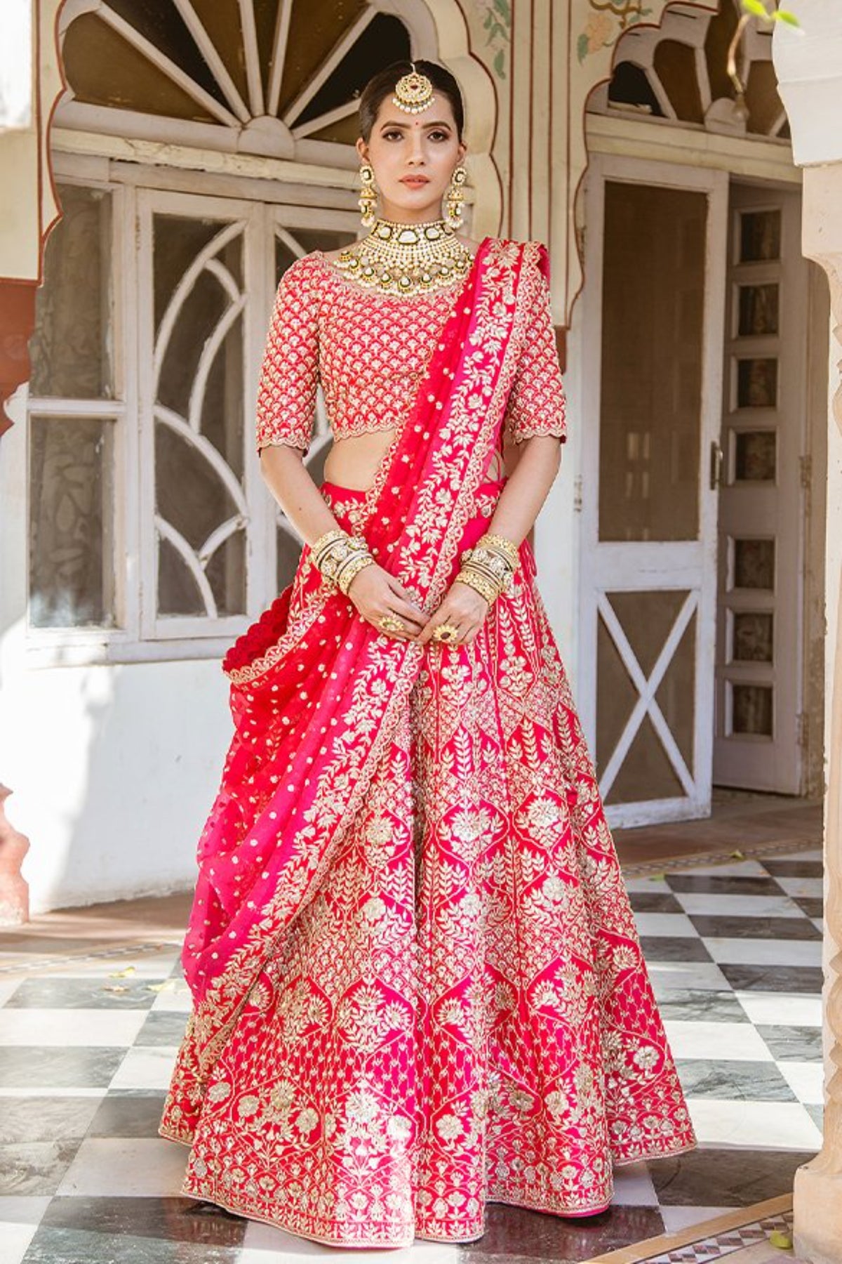 Red Lehenga Set