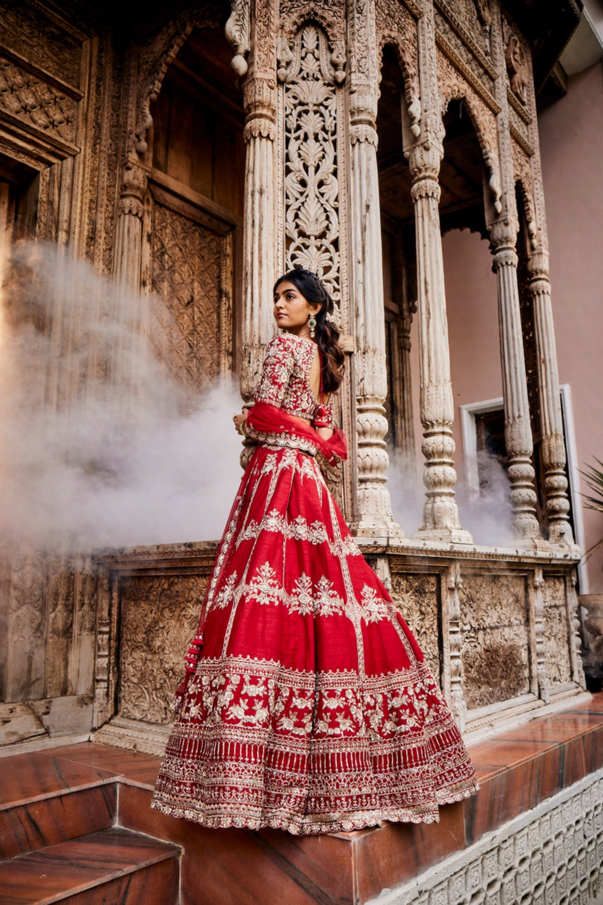 Crimson Red Lehenga Set