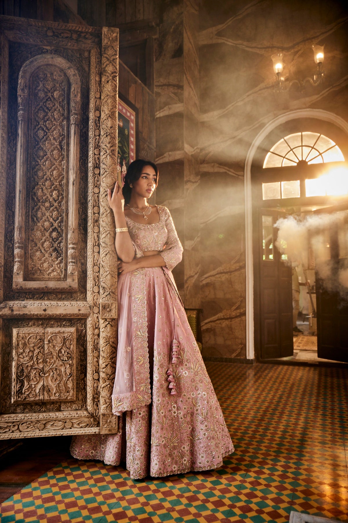 Onion Pink Lehenga Set