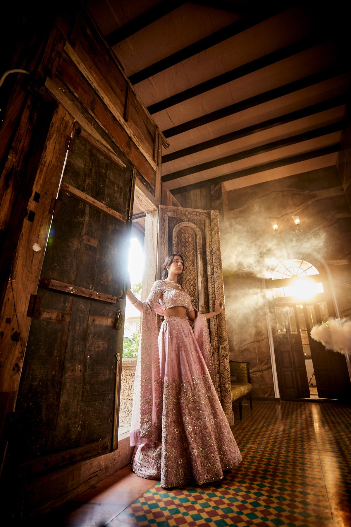 Onion Pink Lehenga Set
