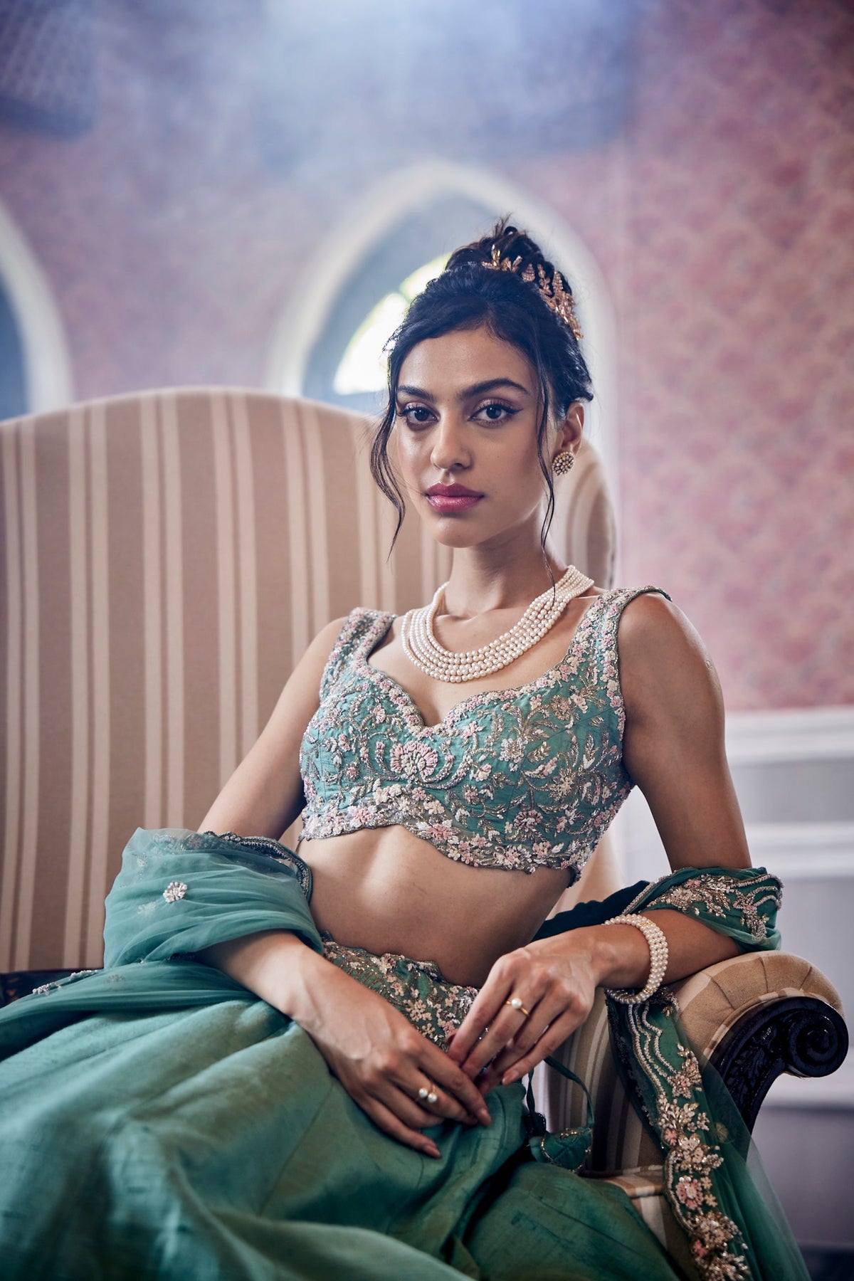 Pistachio Green Lehenga Set