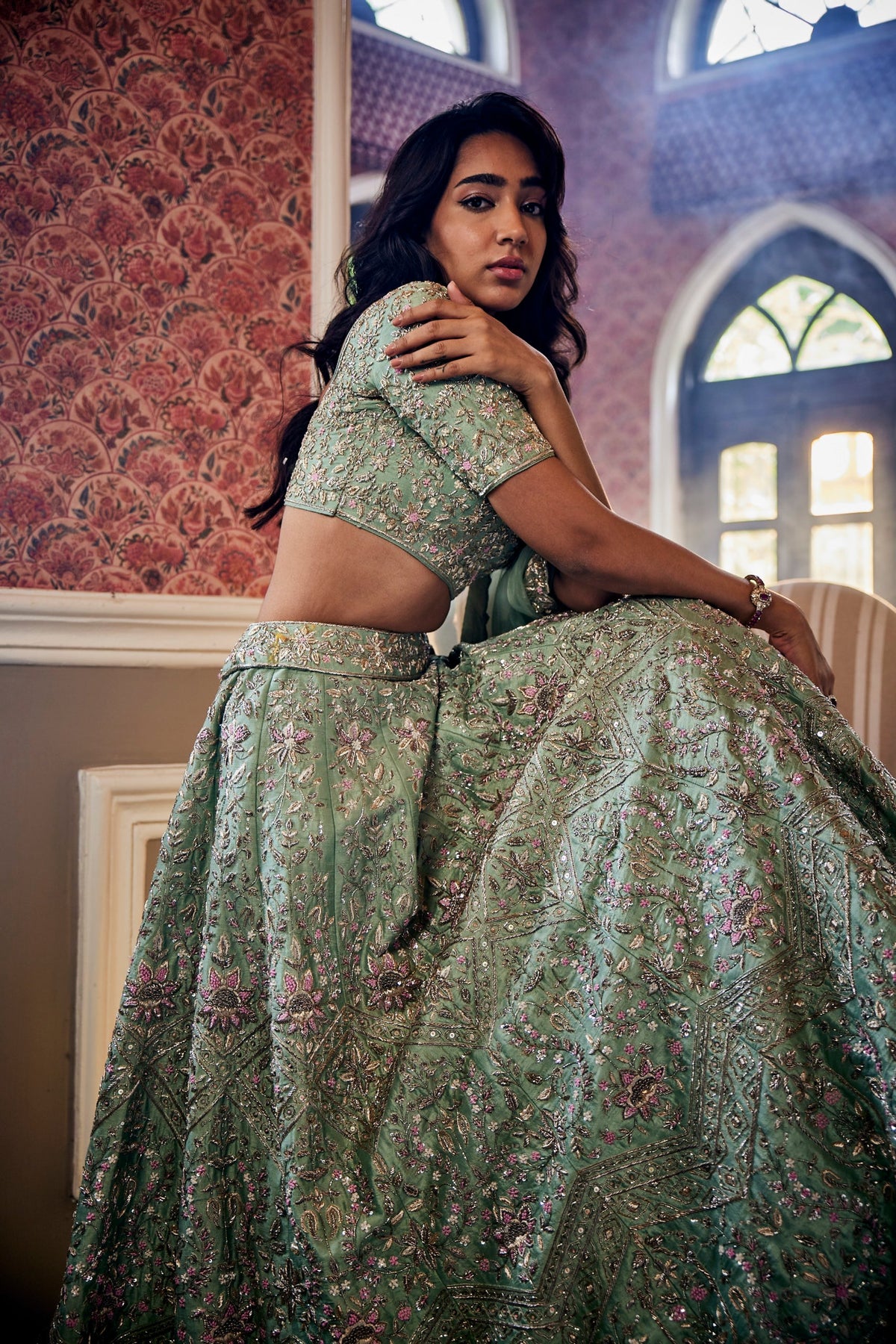 Mint Green Lehenga Set